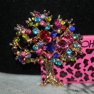 Nwt: Betsey Johnson Tree of Life Brooch